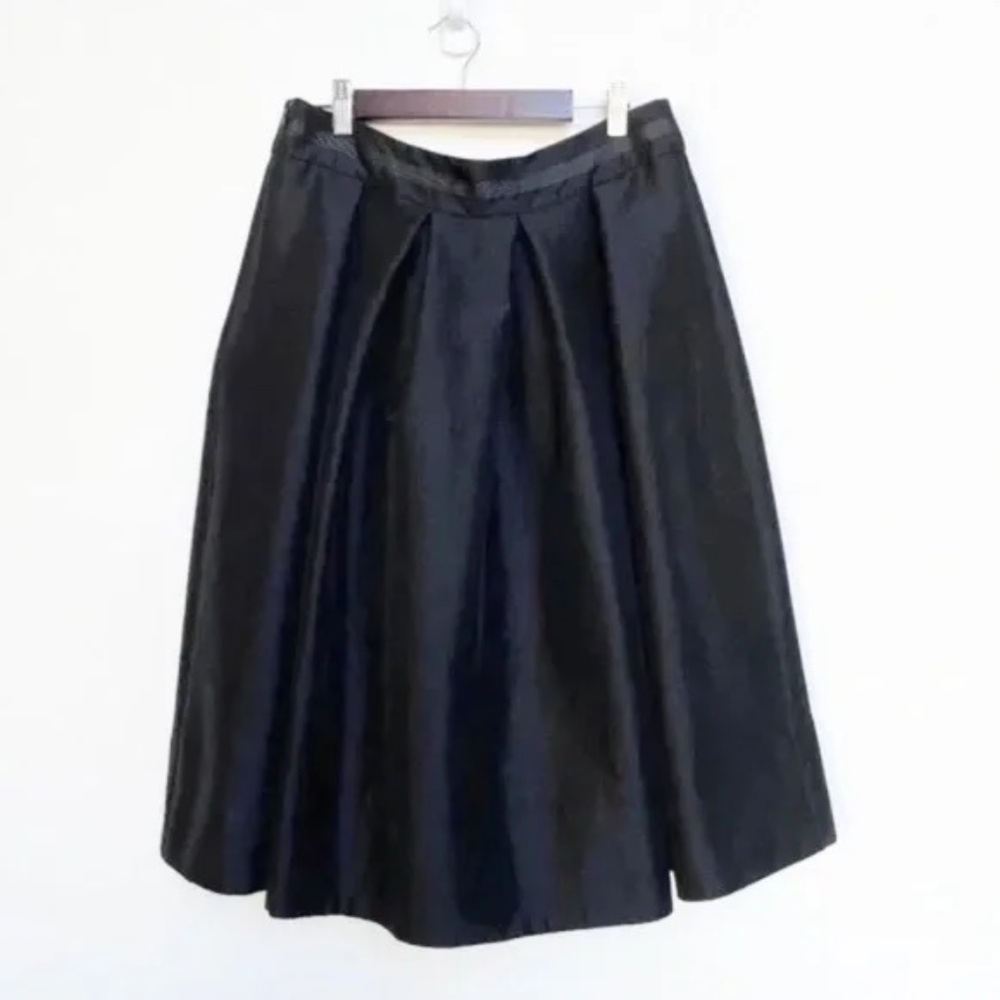 Joseph Ribkoff Black Pleated A Line Skirt - Size 10